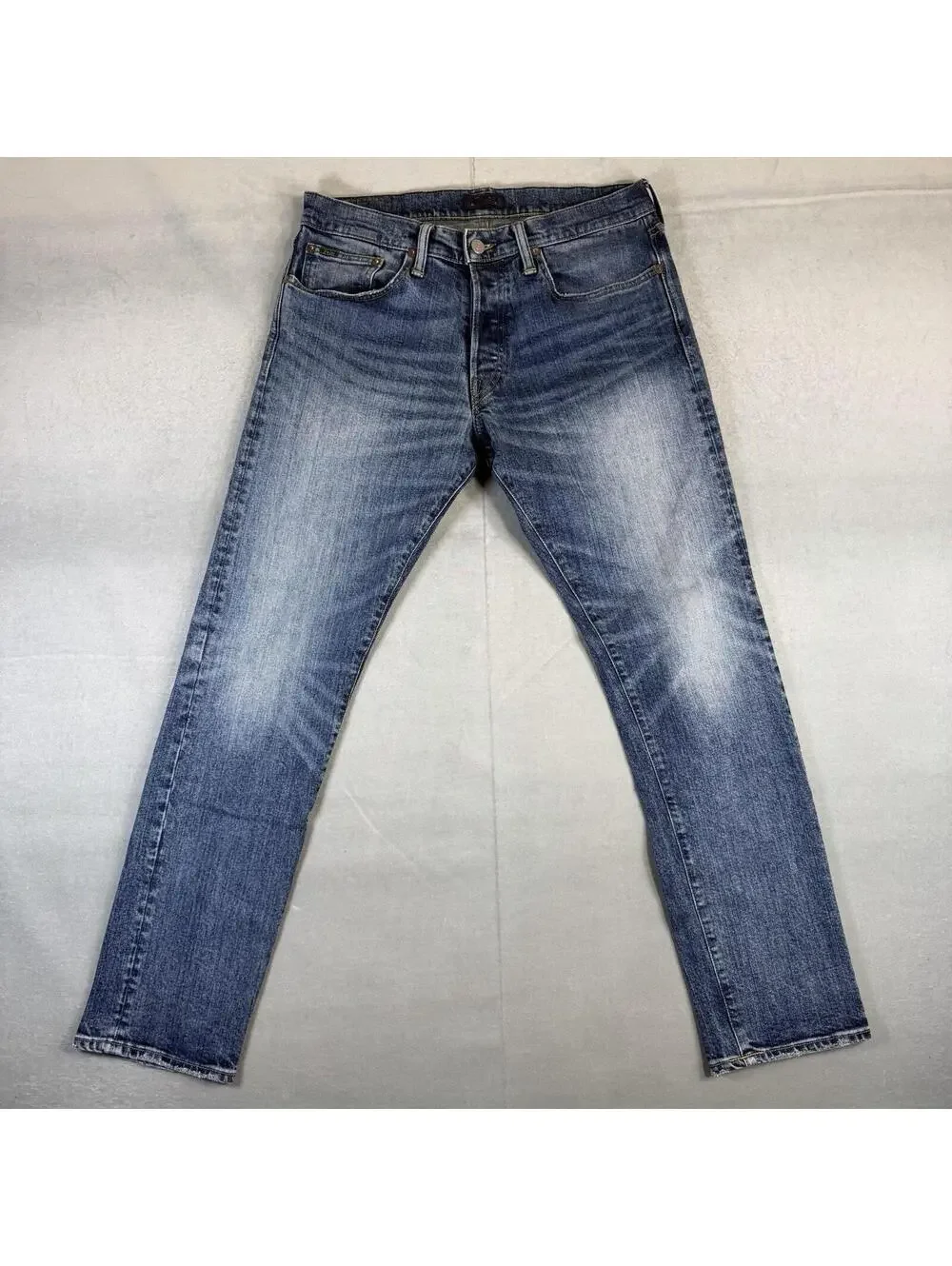 Polo Ralph Lauren Jeans Mens 31x30 Blue The Sullivan Slim Med Wash Stretch Denim